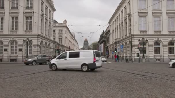 Place Royale en Bruselas. Caducidad — Vídeos de Stock