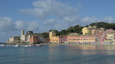 Sessizlik Bay Sestri Levante, İtalya.