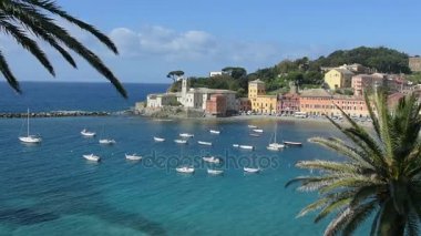 Sessizlik Bay Sestri Levante, İtalya.