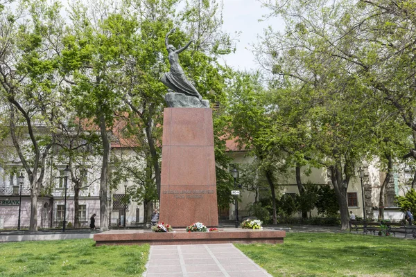 Um monumento comemorativo em Bratislava — Fotografia de Stock
