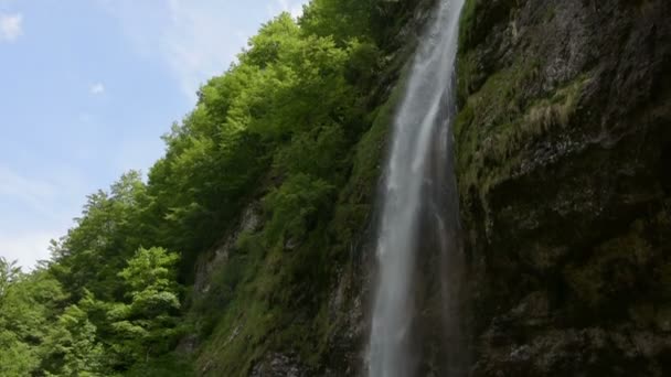 A waterfall in the nature — Stock Video