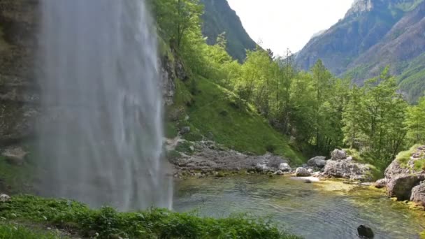 A waterfall in the nature — Stock Video