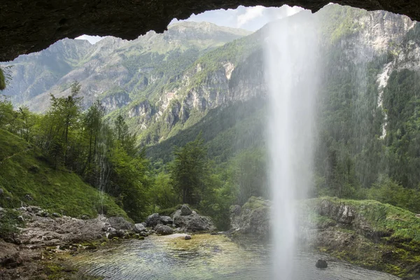 A waterfall in the wood