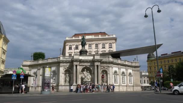 Museu albertina em Viena — Vídeo de Stock
