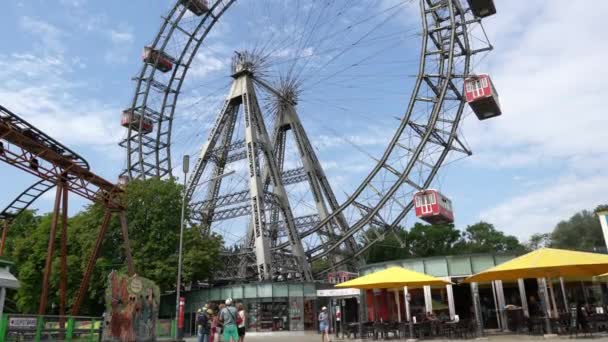 Das Riesenrad in Wien — Stockvideo