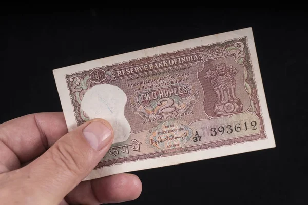Una vecchia banconota indiana — Foto Stock
