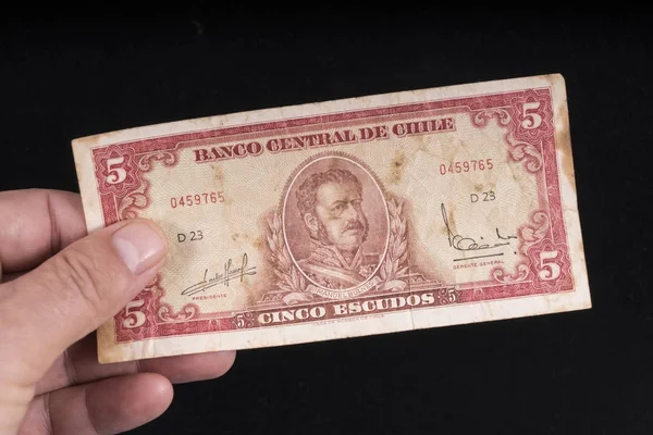 Eine alte chilenische Banknote — Stockfoto