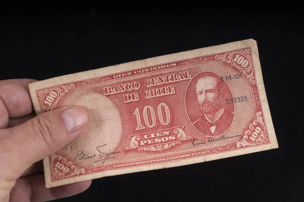 An Old Chilean banknote — Stock Photo, Image