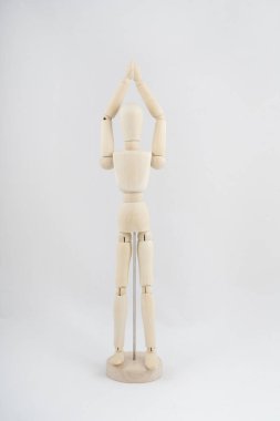 Ahşap vitrin mankeni