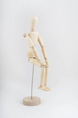 Ahşap vitrin mankeni