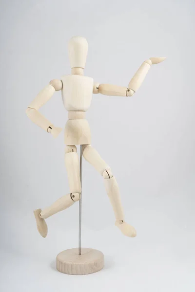 In wooden mannequin — Stock Photo, Image