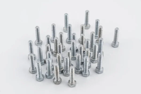Niektóre metalowe śruby — Zdjęcie stockowe