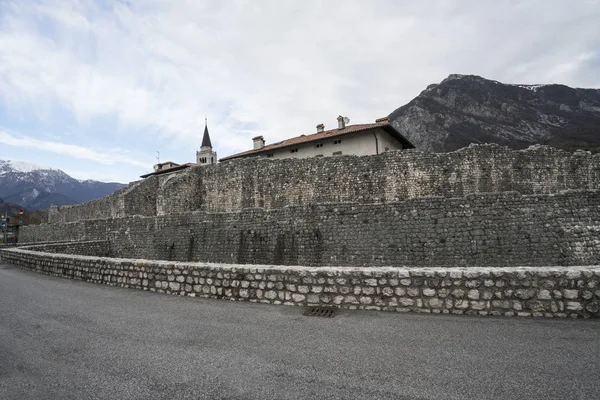 November 2017 Ein Panoramablick Auf Die Antike Mauer Von Venzone — Stockfoto