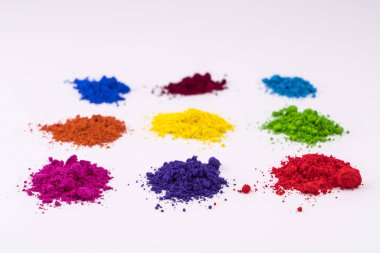 çok renkli doğal pigment toz
