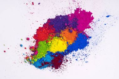 çok renkli doğal pigment toz