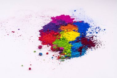 çok renkli doğal pigment toz