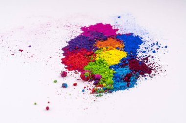 multicolored natural pigment powder clipart