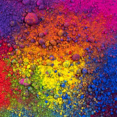 çok renkli doğal pigment toz