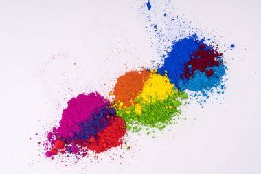 çok renkli doğal pigment toz