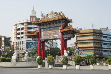 Bangkok, Tayland. Ocak 2018. Odeon daire kare mahallesinde