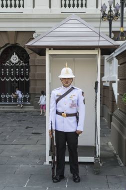 Bangkok, Tayland. Ocak 2018. Phra Kaew ve Bangkok büyük gerçek Saray