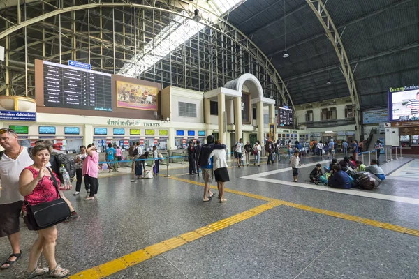 Bangkok Thailandia Gennaio 2018 Biglietteria Della Stazione Ferroviaria Hualamphong Bangkok — Foto Stock