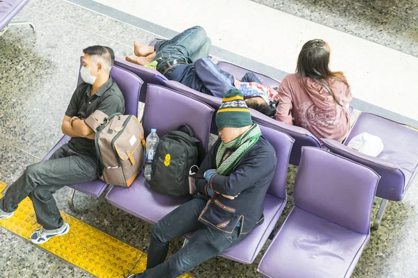 Bangkok Tailandia Enero 2018 Sala Espera Estación Tren Hualamphong Bangkok —  Fotos de Stock