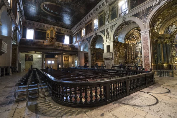 Lisboa Portugal Abril 2018 Vista Para Interior Igreja São Roque — Fotografia de Stock