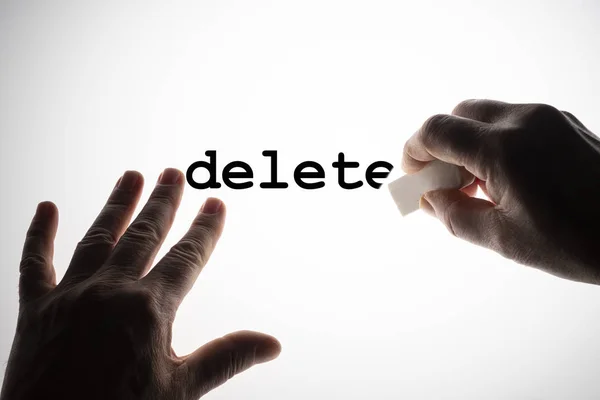 Delete word erased