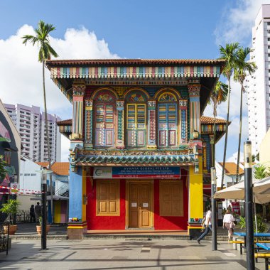 Singapur 'daki küçük Hindistan mahallesi.