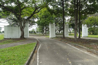 Singapur 'daki eski Kallang Havaalanı Kapısı