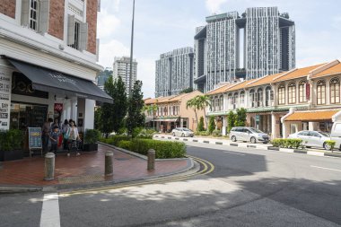 Singapur 'daki dükkanlar.