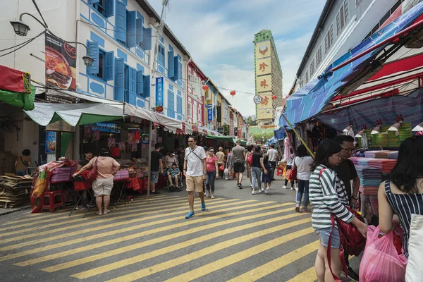 Mercado callejero Chinatown en Singapur — Foto de Stock