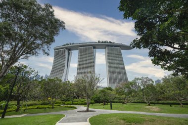 Singapur 'daki Marina Körfezi Kumları
