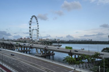 The ferris wheel in Singapore