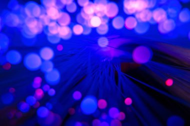 Parlak bokeh ile bulanık, parlak neon arkaplan