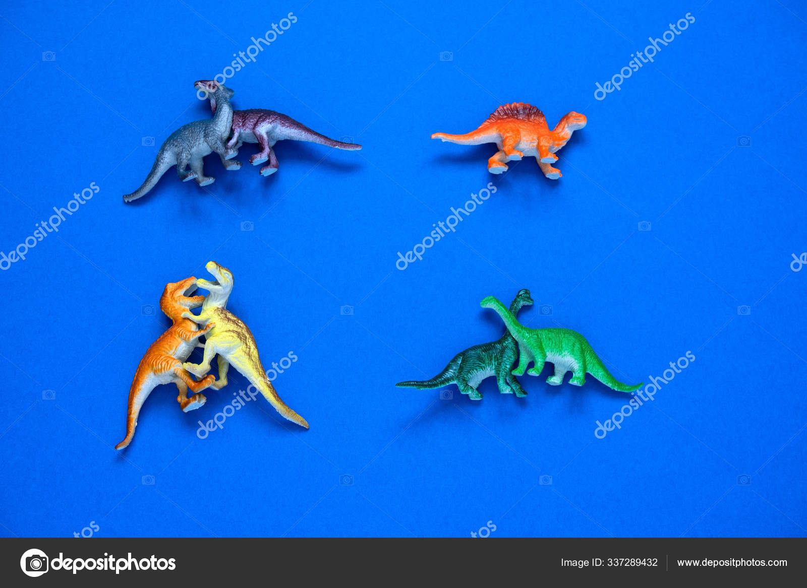 small plastic dinosaurs