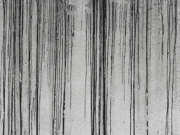 Рідка Чорна Фарба Біжить Бетонній Стіні Крупним Планом Абстрактний Фон — стокове фото