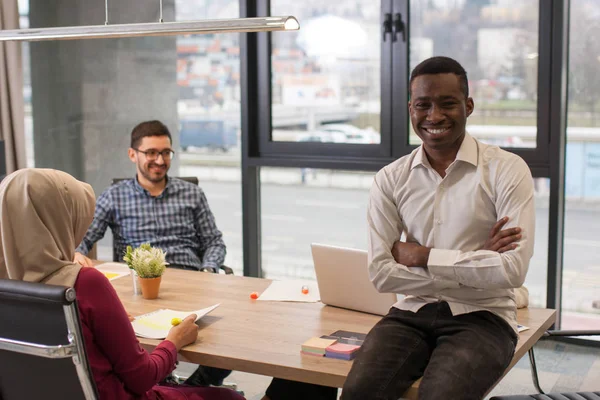 Portrait of young african american businessman — Stock Photo, Image