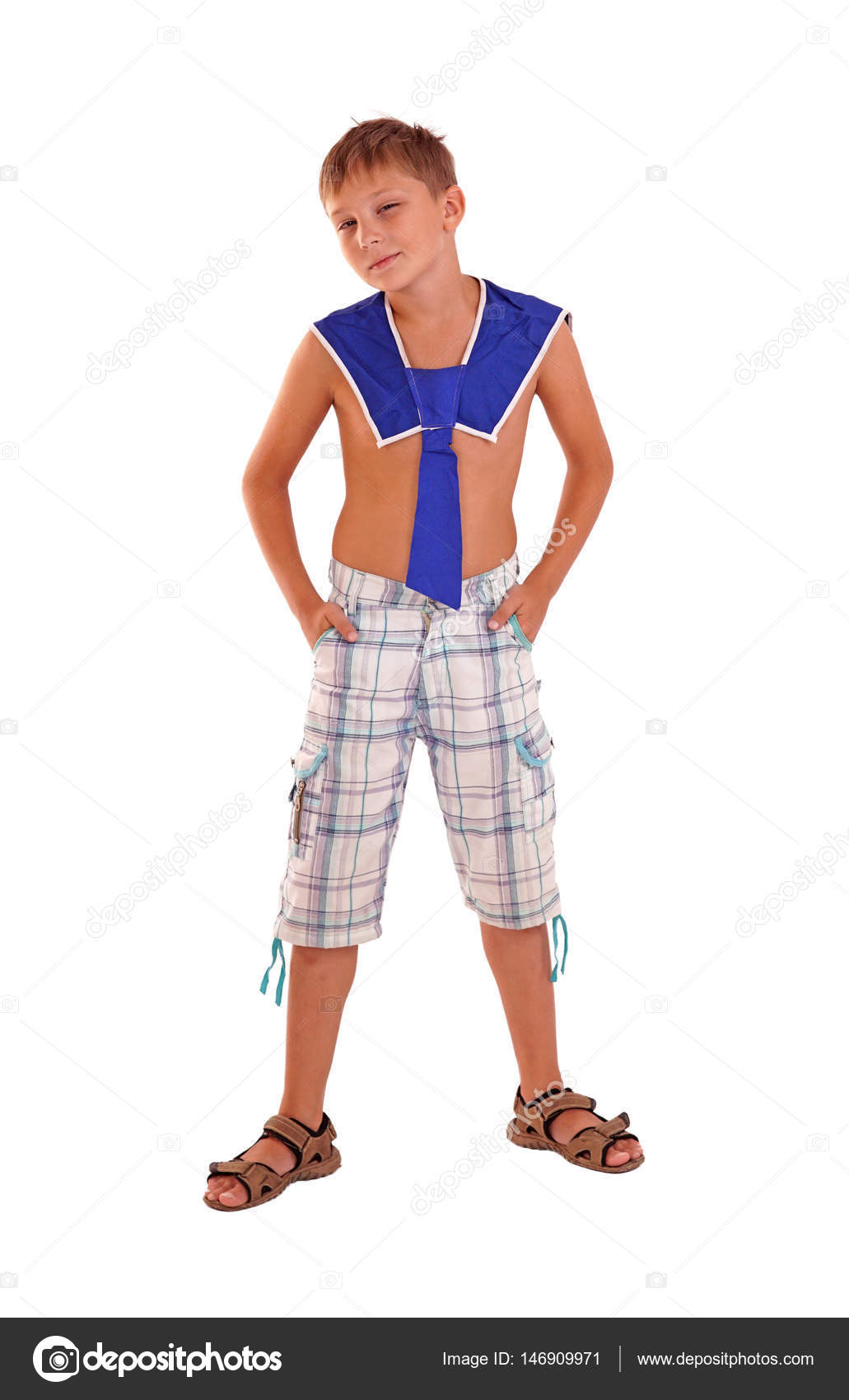 little boy in sailor suit