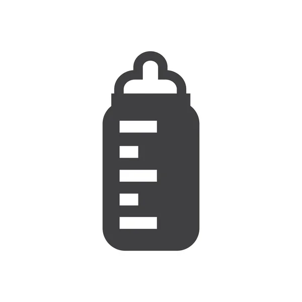 Fles melk baby pictogram symbool — Stockvector