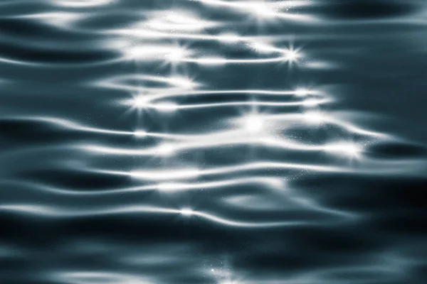 Superfície de água com onda de água escura — Fotografia de Stock