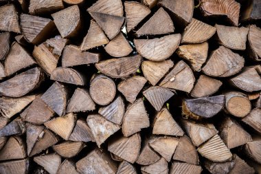 Kütük kesme odunu kullanıma hazır