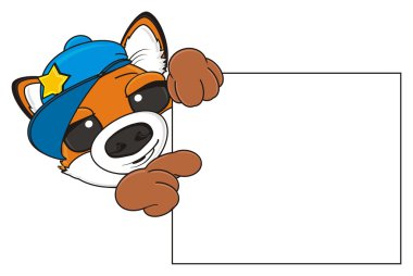 temiz kağıt ile tilki