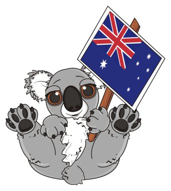Koala bayrak ile