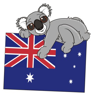 Koala bayrak ile