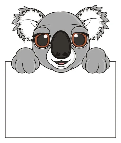 Lyckligt grå koala — Stockfoto