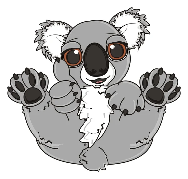 Boldog szürke koala — Stock Fotó