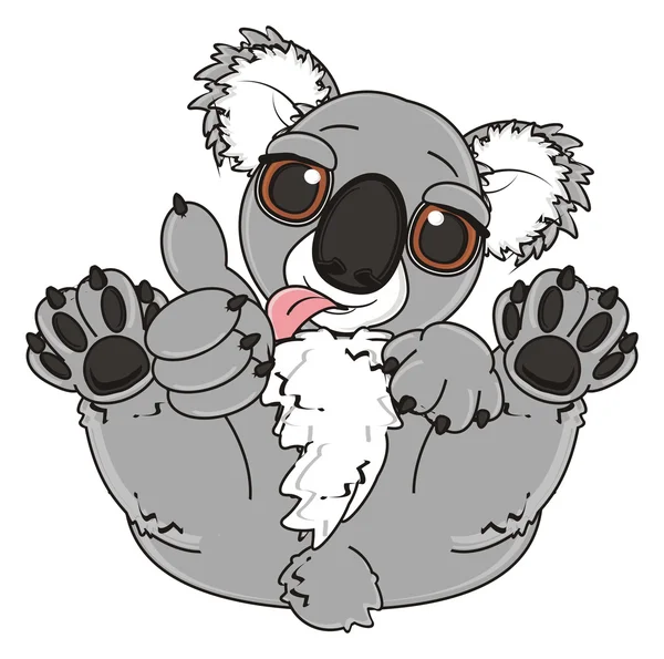 Zabawny koala szary — Zdjęcie stockowe
