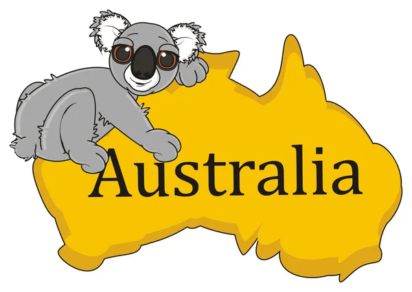 Koala žije v Austrálii — Stock fotografie